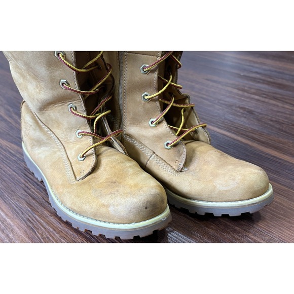 Timberland Tall Boots Girls Women's Size 4.5 Trail Wheat Nubuck Boots 83980 - Picture 10 of 13